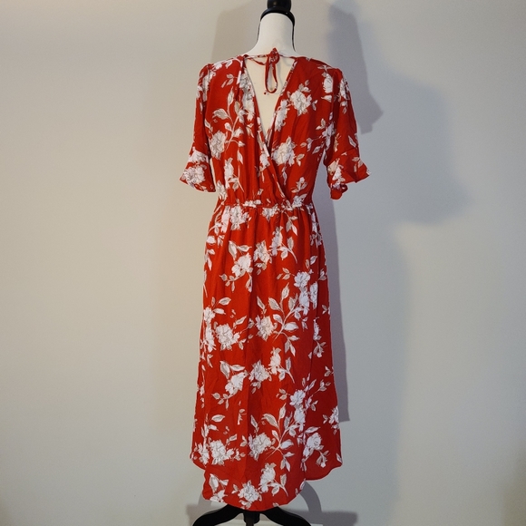 🌸 Floral faux wrap romper dress - Picture 4 of 6